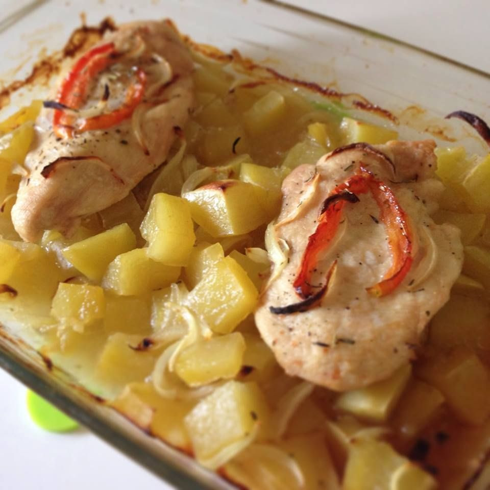 Escalope De Poulet Au Four Et Ses Pommes De Terre Mon