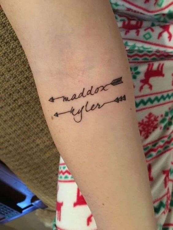 Small Name Tattoos Designs On Arm