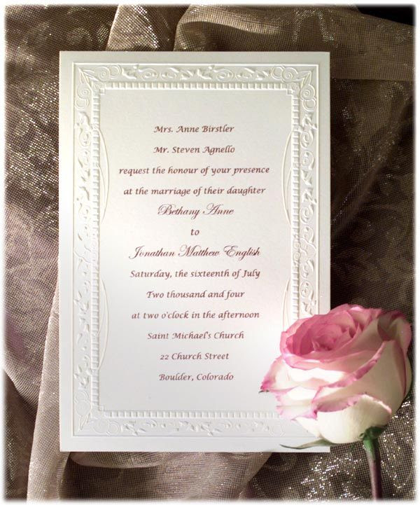 Formal Wedding Invitation Wording Fotolip.com Rich image and wallpaper