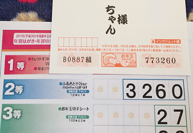 お年玉付き年賀はがき 2等当選 Mix犬 空 Soraと 生きる