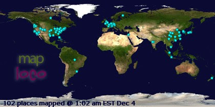 Profile Visitor Map - Click to view visits