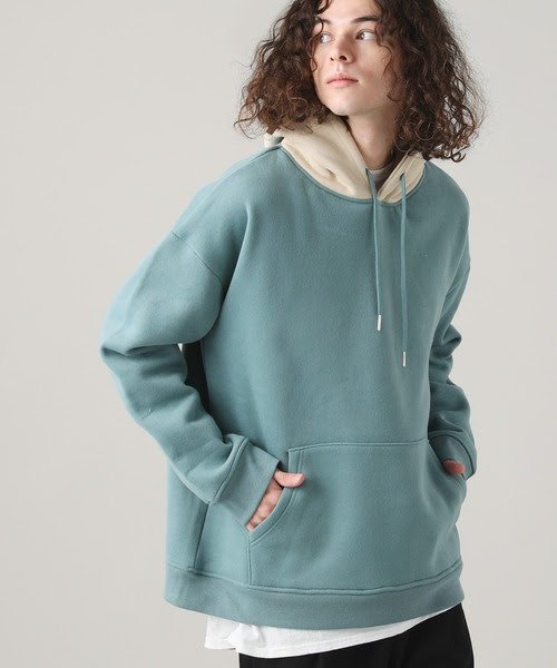 スウェット プルオーバー プルオーバー フード配色 トップス パーカー パーカー Astronomy アストロノミー のファッション スウェット 裏起毛