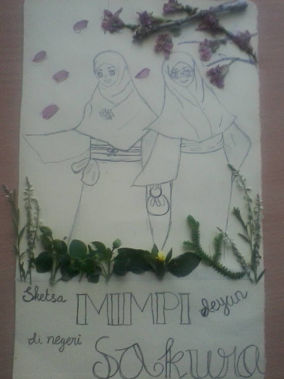 Sketsa Bunga Sakura