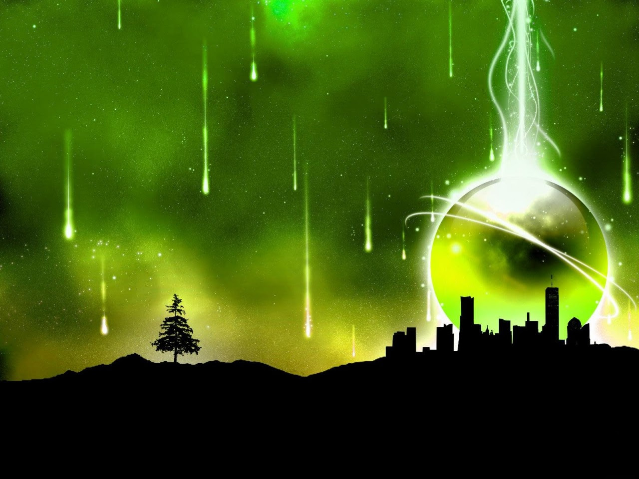 Green  Abstract City Wallpapers  HD  Wallpapers  ID 3244