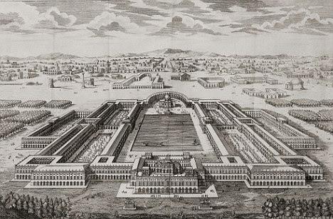 A print depicts the Golden Palace Emperor Nero where he indulged in orgies and barbarity of a sickening nature on a regular basis