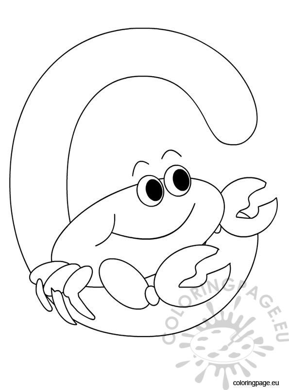 Alphabet - Letter C - Coloring Page