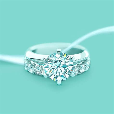 tiffany setting band rings wedding  tiffany jewelry