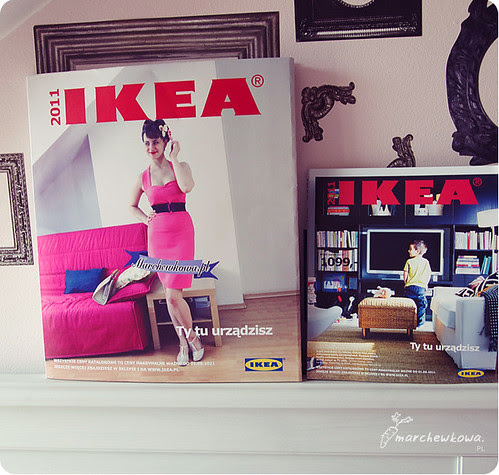 J. na Leśno-Marchewkowej, szafiarka, IKEA, 2011, tegoroczny katalog, XXL, spersonalizowana okładka, obwoluta, Ty tu urządzisz