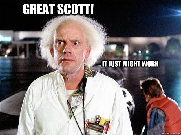 Great Scott I Have To Go Back In Time And Get My Mayo Smug Doc Brown Quickmeme