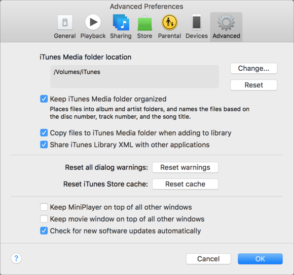itunes media folder location