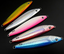 Free shipping 15pcs/lot Deep sea fishing lure lead fish jig 40g 60g 80g luminous belly, hard bait fishing lure without hook(China (Mainland))