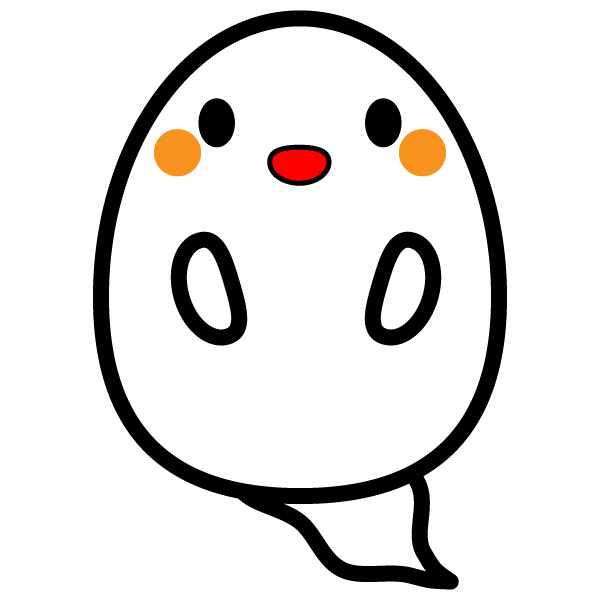 かわいいおばけの無料イラスト 商用フリー オイデ43