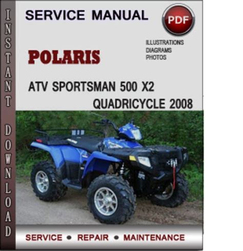 PDF Polaris Sportsman X2 Quadricycle 2008 Service Repair Manual