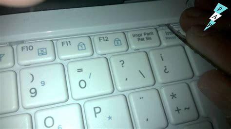 como sacar el teclado de la netbook de gobierno cx