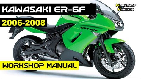 PDF Kawasaki Er 6f 2009 Workshop Repair Service Manual