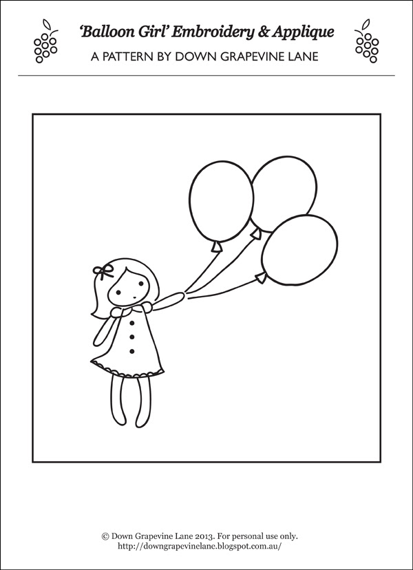 Balloon girl final pattern