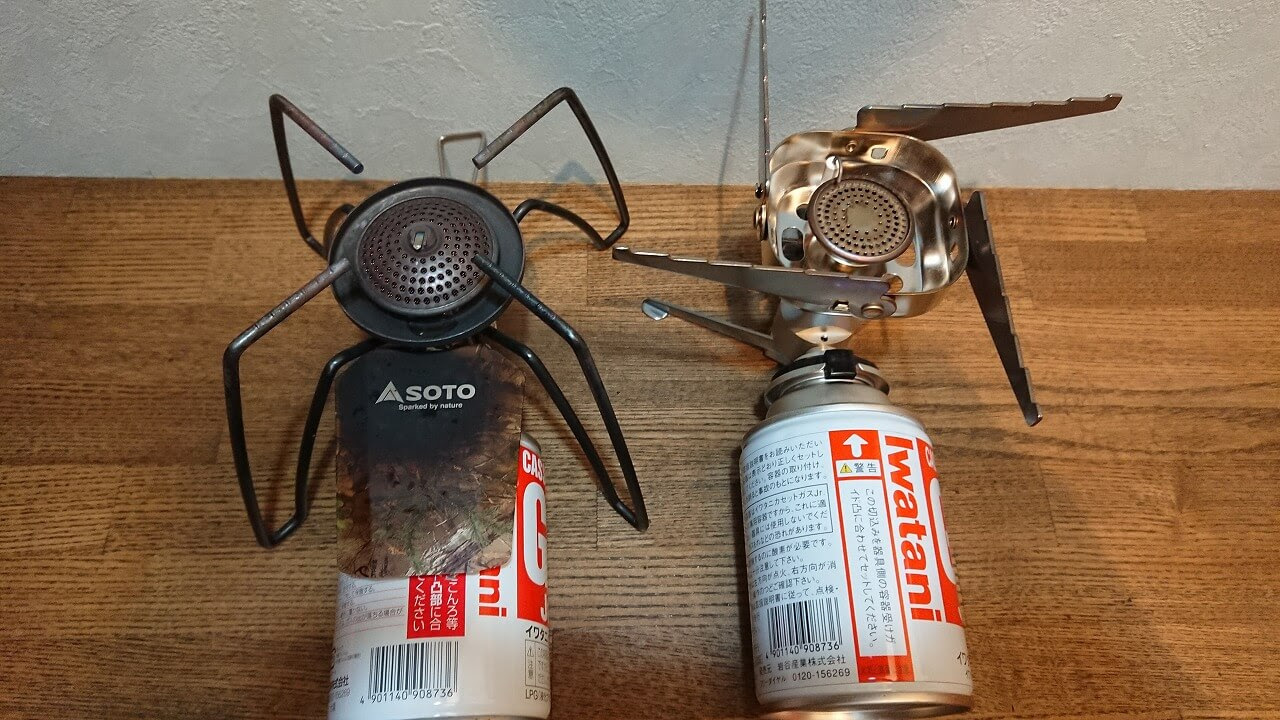イワタニ ジュニアバーナー とsoto ｓｔ 310 を並べて比較レビュー アンプラ