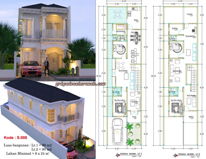 Desain Rumah Mewah Modern 2 Lantai  Jasa Desain Rumah
