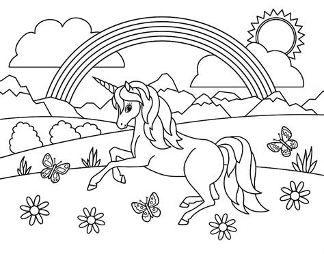  rainbow unicorn coloring pages rainbow coloring pages coloring