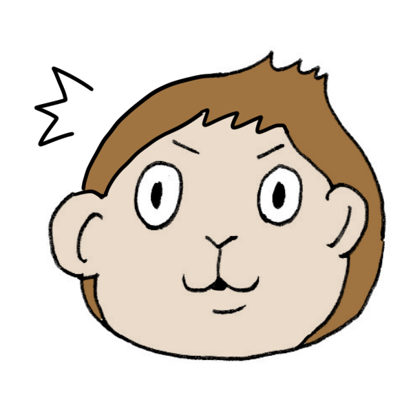 びっくりする申のイラスト かわいいフリー素材が無料のイラストレイン