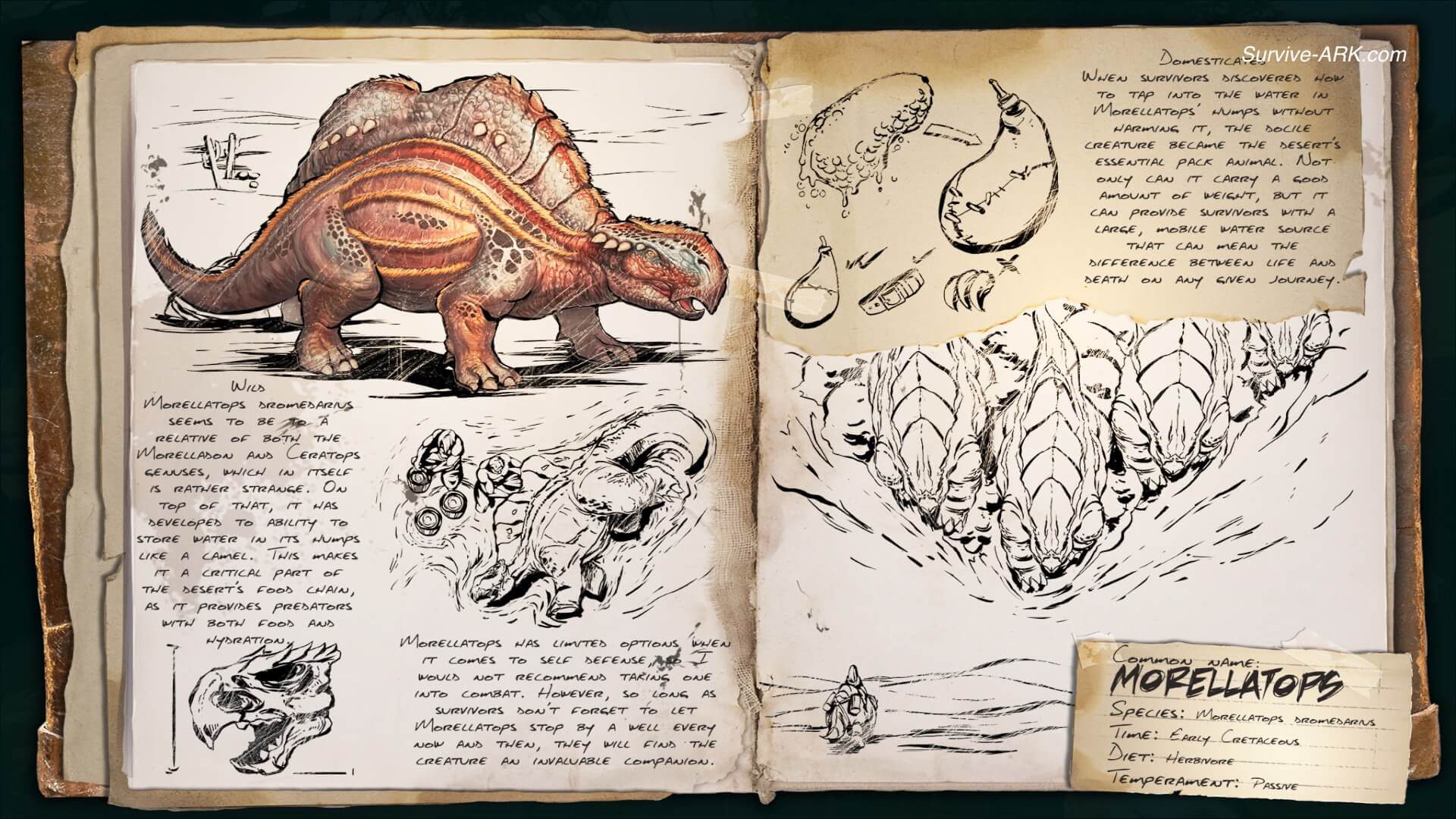 Other information includes an admin spawn command generator, blueprint, name tag and entity . ARK: Scorched Earth Dossiers - Survive ARK