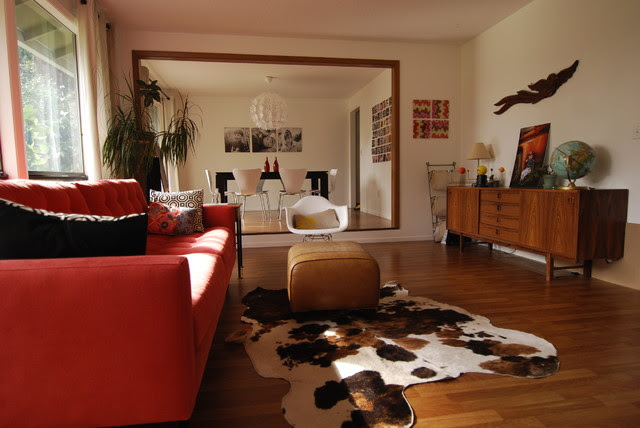 Mid-century modern living room - modern - living room - portland