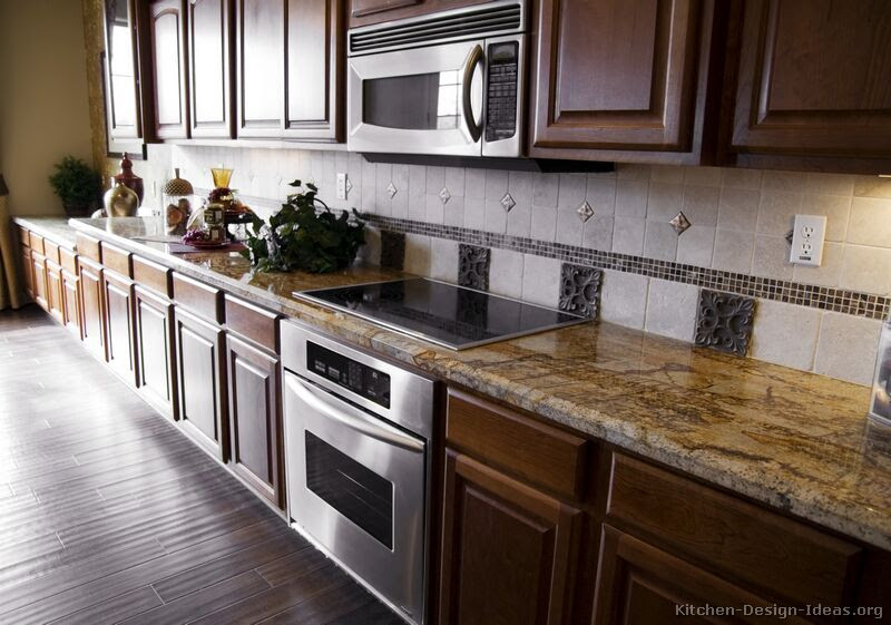 Pictures of Kitchens - Traditional - Dark Wood Kitchens, Walnut Color