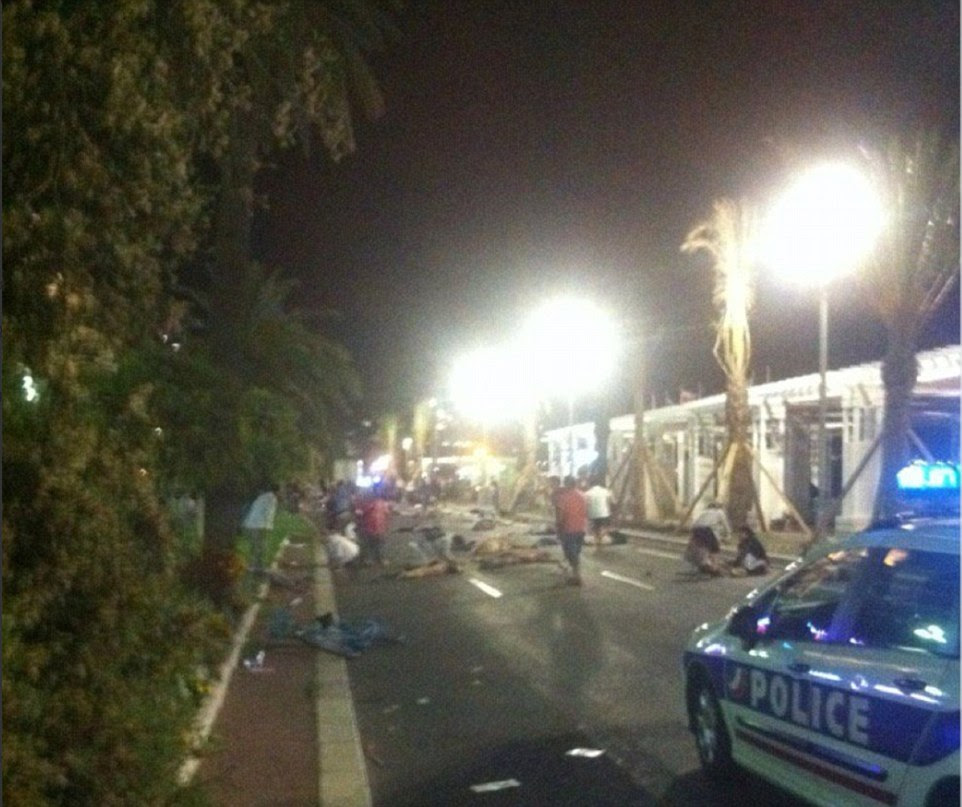 Eyewitnesses reported there were exchanges of gunfire between police and suspected terrorists in Nice, southern France 