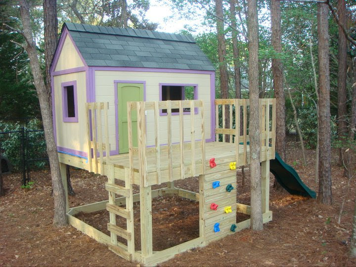 Ana White | Kid's Playhouse and Slide - DIY Projects