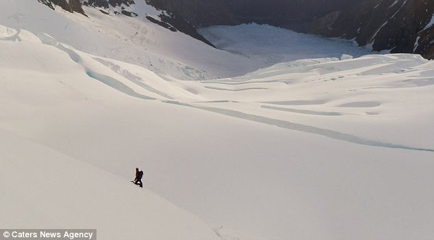 Isolated: The climbers spent a month in the Bader Valley in the Torres del Paine National Park of Patagonia