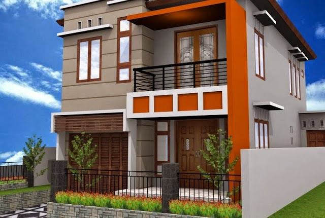 Contoh Warna Cat Rumah Minimalis Tampak Depan warna warni Contoh Warna Cat Rumah Minimalis Tampak Depan warna warni