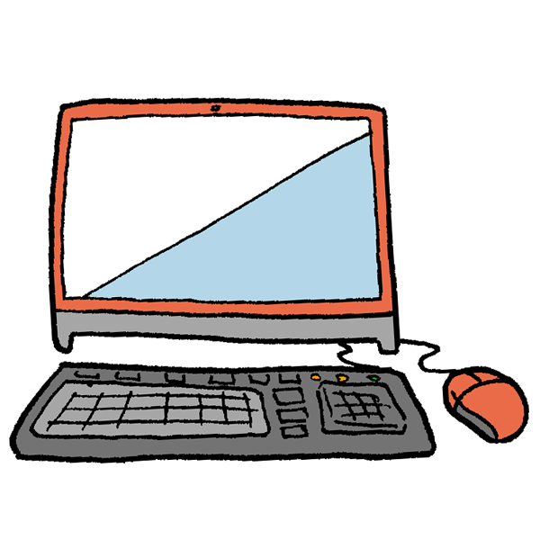 デスクトップのイラスト かわいいフリー素材が無料のイラストレイン