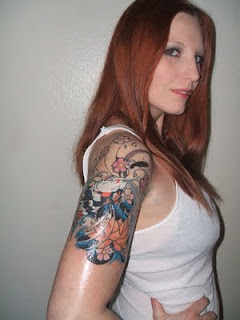 Right Arm Online Tattoo sleeve design for girl