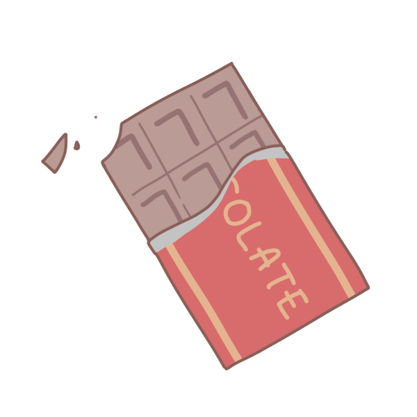 板チョコレートのイラスト かわいいフリー素材が無料のイラストレイン