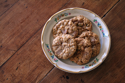 Milk Chocolate Oatmeal Raisin Cookies