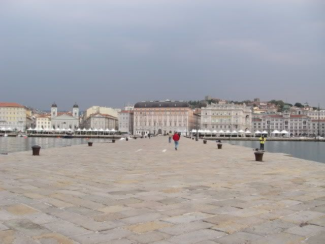 From the Trieste pier