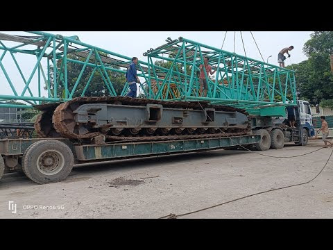 cẩu xích 120 tấn bán và cho thuê video