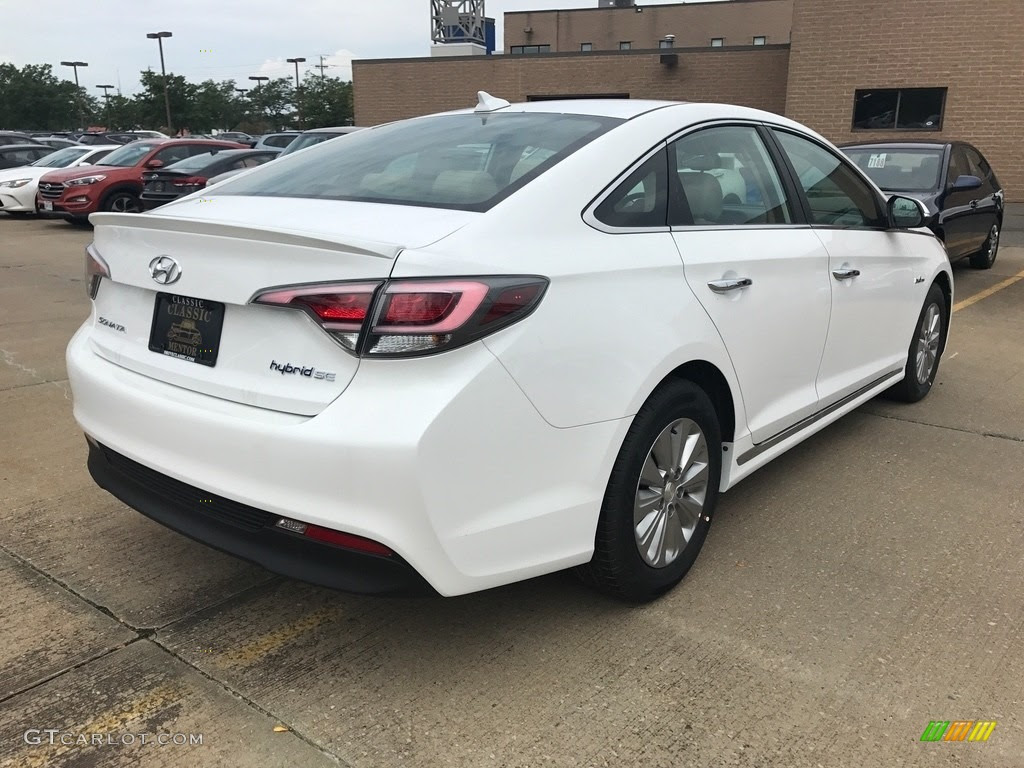 2017 Diamond White Pearl Hyundai Sonata SE Hybrid #122266956 Photo #2