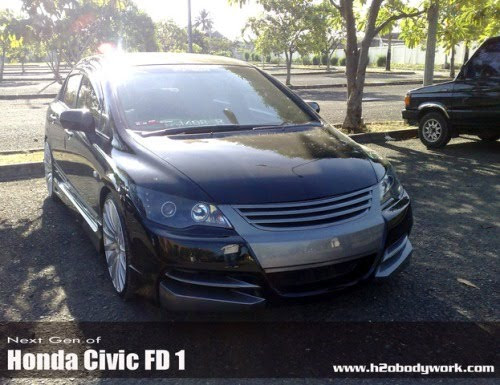 Honda Civic FD 1 Modification by H2OBodyWork - Bandung