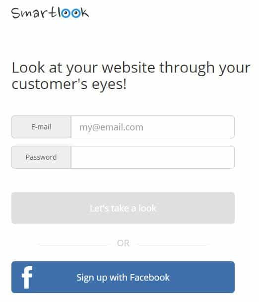 apna account banaye smartlook par facebook ki madad se