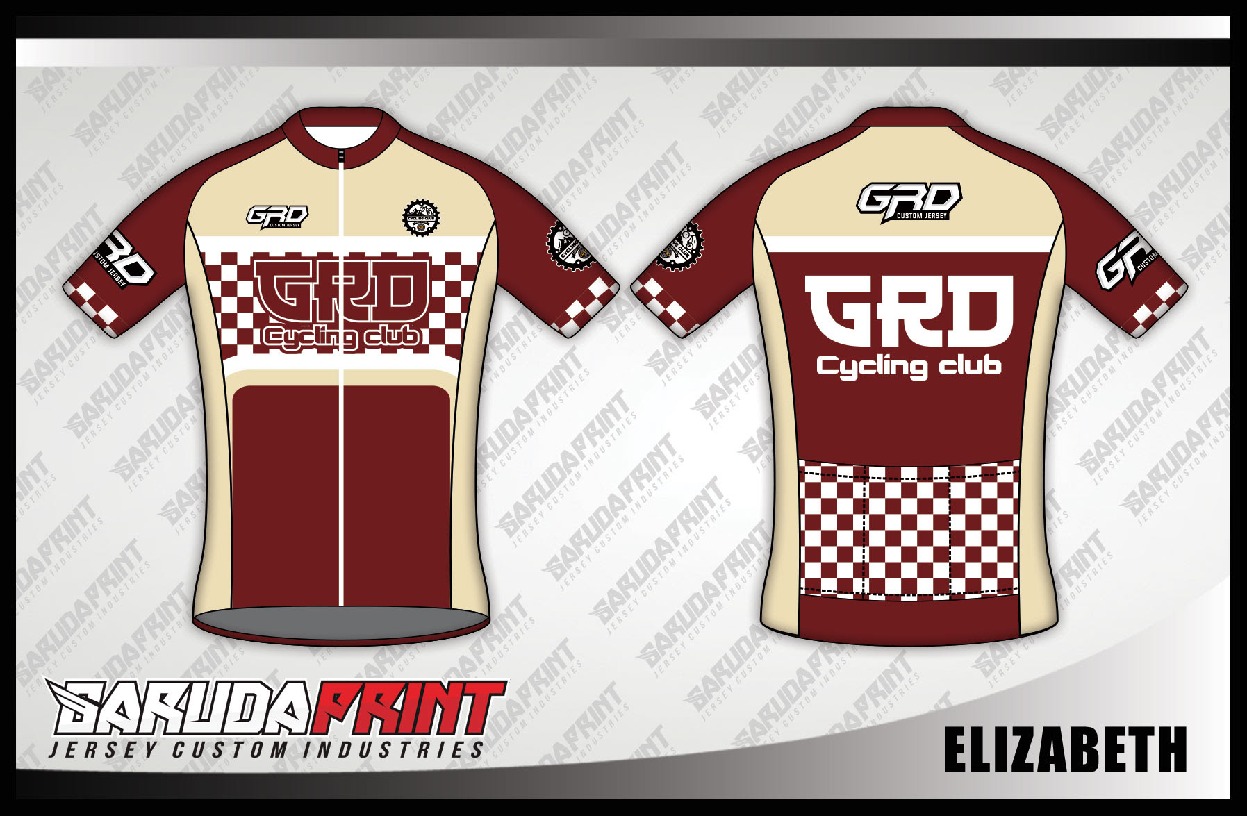 Desain Baju Sepeda Balap Code Elizabeth Yang Simple Dan Elegan