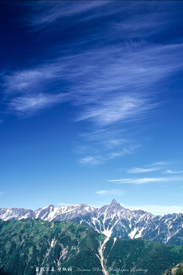 Free Iphone 4s Wallpaper Nature Landscapes 槍穂高連峰 Japan Alps Iphone 壁紙館