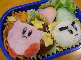 ゲームのキャラ弁 カービィ