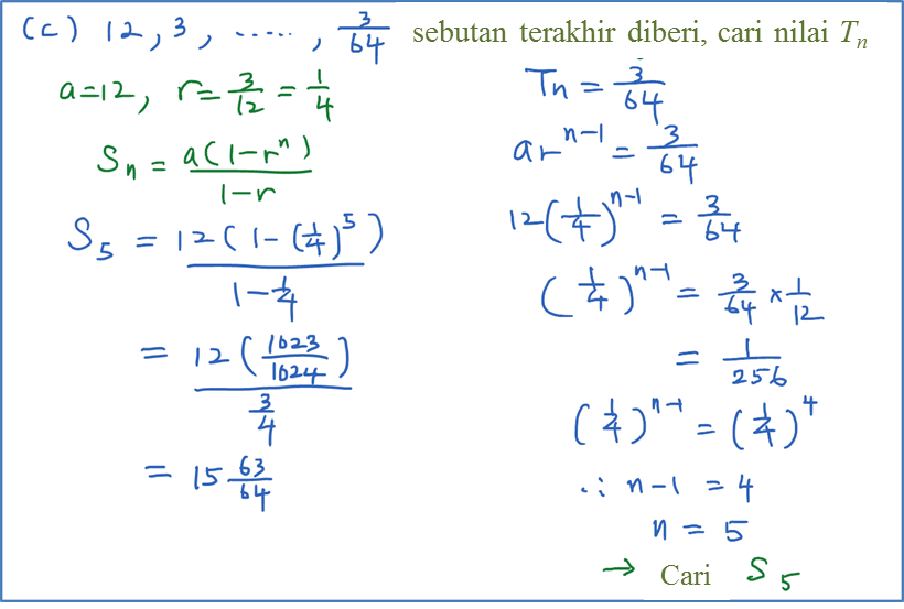 5 2 3 Hasil Tambah Suatu Janjang Geometri Matematik Tambahan Spm