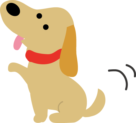 犬のイラスト 無料イラストフリー素材