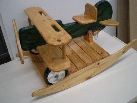 bi plane rocker wooden rocker children ideas