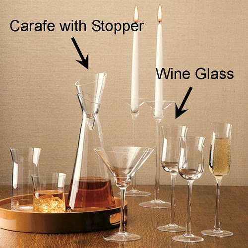 Lazy Susan Silhouette Glassware New