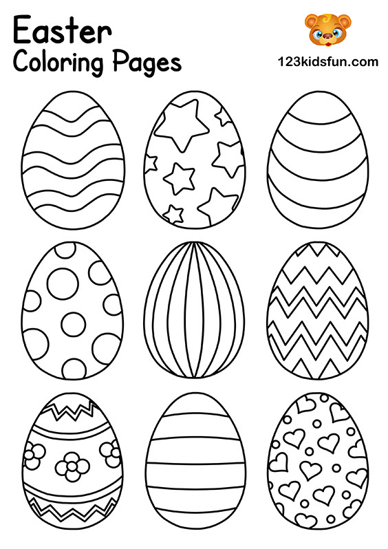free easter coloring pages for kids  123 kids fun apps