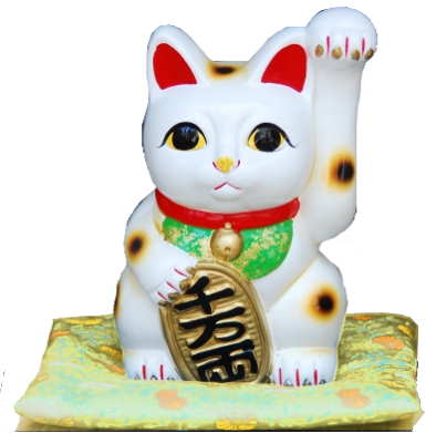 昔ながらの招き猫