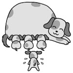 ネコ イヌ1 動物 枠 ふきだし 無料イラスト みさきのイラスト素材